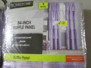 lot 13 image: 2 - 84 inch Ruffle Panels...