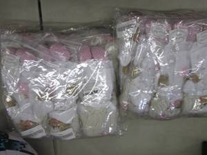 lot 90 image: 2- 6 pk Small Cloth Dolls...