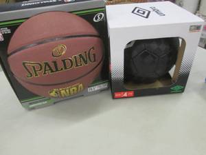 lot 93 image: Spalding Full Size Baskeball, Size ...