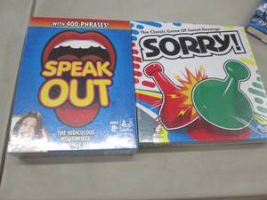 lot 97 image: Sorry, Speak Out Game...