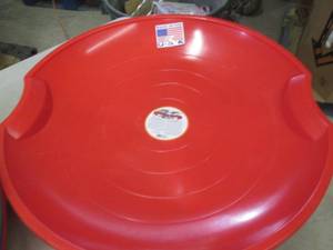 lot 143 image: 5 Flexible Flyer Saucer Sleds...