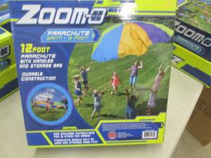 lot 184 image: 2 Zoom-o 12 Foot Parachutes with Ha...