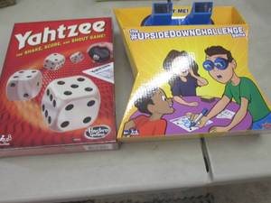 lot 236 image: Upside Down Challenge Game, Yahtzee...