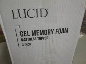lot 287 image: 3 Inch Gel and Aloe Infused Memory ...