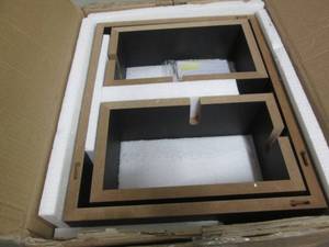 lot 297 image: 26.5 in. x 19 in. Black Laminated I...