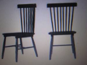 lot 349 image: 2 Windsor Back Dining Chairs open b...