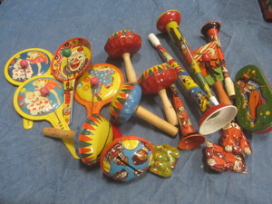lot 70 image: Tin Noisemakers