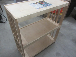 lot 98 image: Unpainted Bookshelf