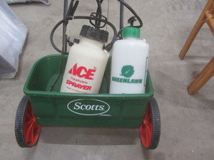 lot 107 image: Fertilizer Spreader, Sprayers