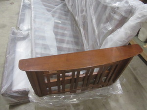 lot 6 image: Mission Style Futon