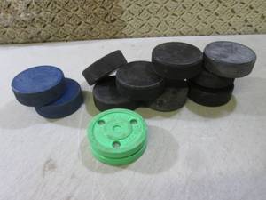 (BSB) Assorted Hockey Pucks...