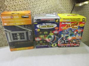 (A-1) 3 Holiday Light Projectors...