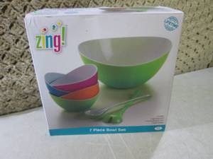 (BSB) Zing 7pc Bowl Set New...