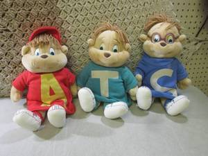 (D-2) Chipmunks Plush ToysDolls...
