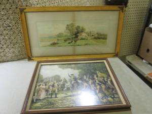 (RMT) 2 Vintage Framed Prints...