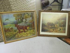 (RMT) 2 Vintage Framed Prints...