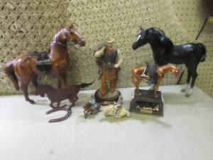 (A-2) Assorted Horse and Cowboy Fig...