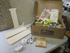 (A-3) Box Full f Assorted Crafting ...