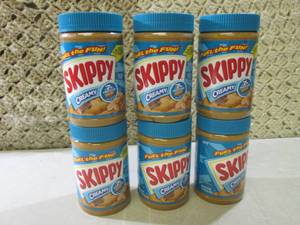 (B-1) 6 Jars Skippy Creamy Peanut B...