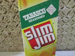 (B-2) Box of 24 Slim Jim Tabasco Se...