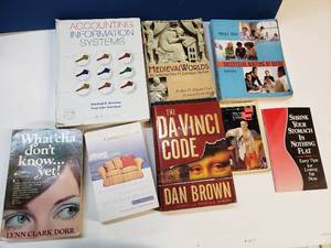 lot 195 image: Variety of books including text books