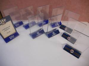 lot 89 image: 10 4x5 Table Tents (Use for garage sale, flea market, photos in home bar, etc)