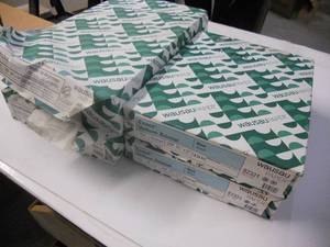 lot 72 image: Exact Vellum Bristol Blue 67# Bristol 8-12x11 Vellum Finish 500 Sheets Paper AND Exact Index White 110# Heavy Index Paper 8-12x14 Approximately 500 Sheets, 1 ream has damage, see pics