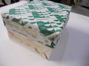lot 74 image: Exact Opaque Peach Vellum 500 Sheets 60# 8-12x11 CopierInkjetLaserOffset Acid-Free Paper AND Gilbert 25% Cotton White 500 Sheets 8-12x11 24# Acid Free Paper