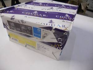 lot 81 image: Domtar Titanium CoverCardstock 8-12x11 80# White 96 Brightness 250 Sheets PLUS Cougar Opaque 8-12x11 500 Sheets 70# White Smooth Finish