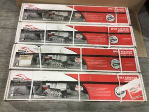 Lot of (4) 40 in. Tow-Behind Spike Aerator by Brinly-Hardy in good&nbsp condition