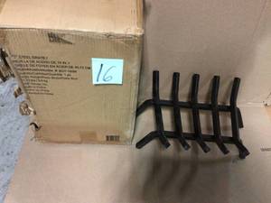 34 in. 18 in. 5-Bar Steel Fireplace Grate by Pleasant Hearth in good&nbsp condition