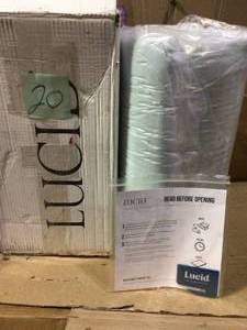 Lucid� Dusk Gel and Aloe Infused Memory Foam Topper, 2 inch, Twin in good&nbsp condition