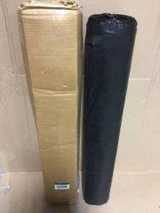 HUSKY 12 ft. x 100 ft. Black 6 mil Plastic Sheeting in good&nbsp condition