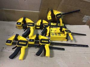 Medium and Large Trigger Clamp  by DEWALT in good&nbsp condition