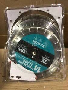 14 in. Segmented Rim Diamond Blade for General Purpose (3-Pack) by Makita in good&nbsp condition