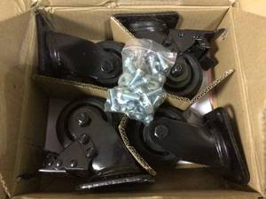 Heavy Duty 4 in. Caster Kit by Husky in good&nbsp condition