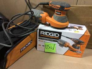 3 Amp Corded 5 in. Random Orbital Sander with AIRGUARD Technology by RIDGID  USED
