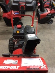 24 in. 208 cc Two-Stage Gas Snow Blower with Electric Start Self Propelled by Troy-Bilt In good conditions