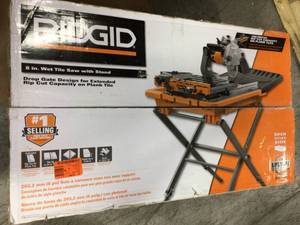 12 Amp Corded 8 in. Tile Saw with Extended Rip by RIDGID in good conditions