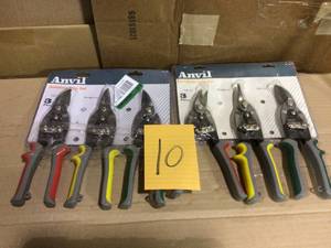 lot 10 image: Lot of Straight-Cut Aviation Snip see pictures