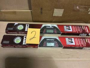 lot 2 image: Lo of 2- Husky 24 in. Line Generator Digital Laser Level by Husky in good condition see pictures