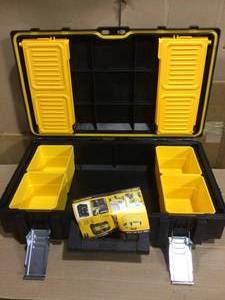 lot 14 image: TOUGHSYSTEM 22 in. Small Tool Box by DEWALT see pictures