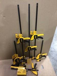 lot 20 image: Lot of assorted Trigger Clamps by Dewalt see pictures