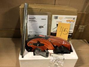 lot 45 image: Edger Attachment with 8 in. Straight Blade for Powermate Wheeled String Trimmer Mower by Powermate in good condition