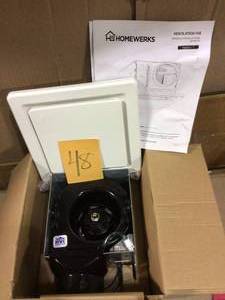 lot 48 image: 80 CFM Ceiling No Cut Installation Bathroom Exhaust Fan by Homewerks Worldwide in good condition