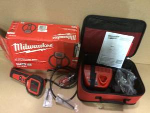 lot 72 image: M12 12-Volt Lithium-Ion Cordless M-Spector 360-Degree Digital Inspection Camera Kit with One 1.5 Ah Battery and Tool Bag by Milwaukee in good  condition