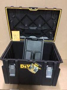 lot 98 image: TOUGHSYSTEM 22 in. Mobile Tool Box by DEWALT in good  condition