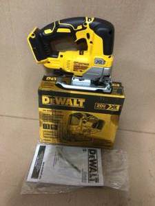 lot 100 image: 20-Volt MAX XR Lithium-Ion Cordless Brushless Jigsaw (Tool-Only) by DEWALT in good  condition