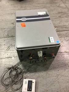 lot 104 image: Performance Platinum 8.4 GPM Natural Gas High Efficiency Indoor Tankless Water Heater by Rheem original costumer returns