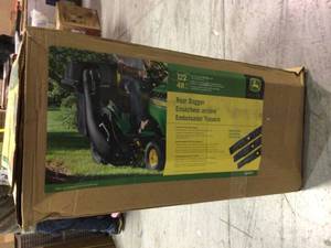 lot 106 image: John Deere BG20777 48 in Twin Bagger for Tractors not used